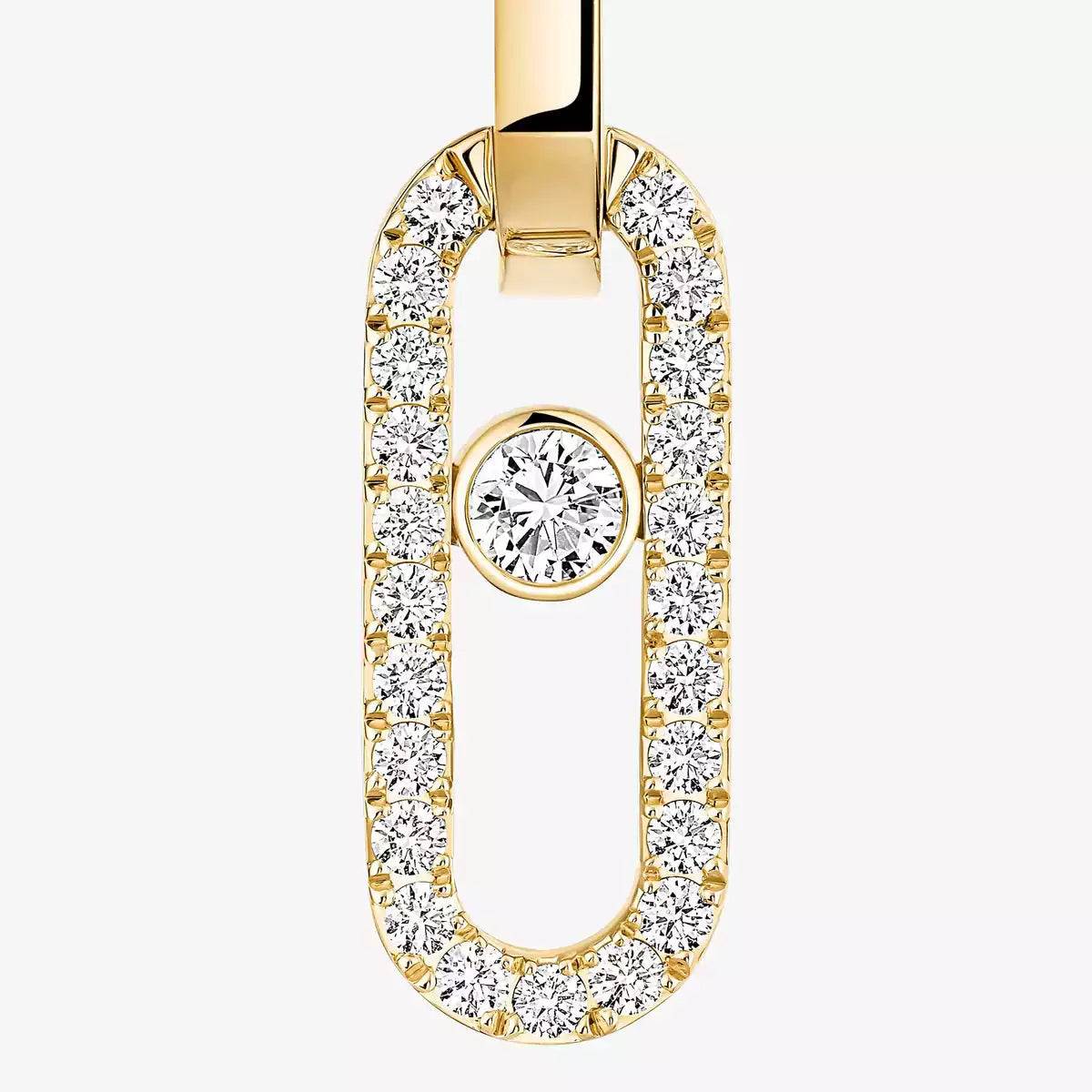 [Lume Jewelry]Move Link Diamond Earrings