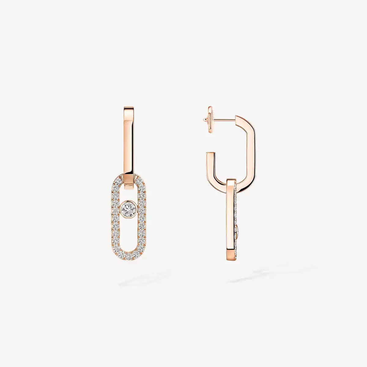 [Lume Jewelry]Move Link Diamond Earrings