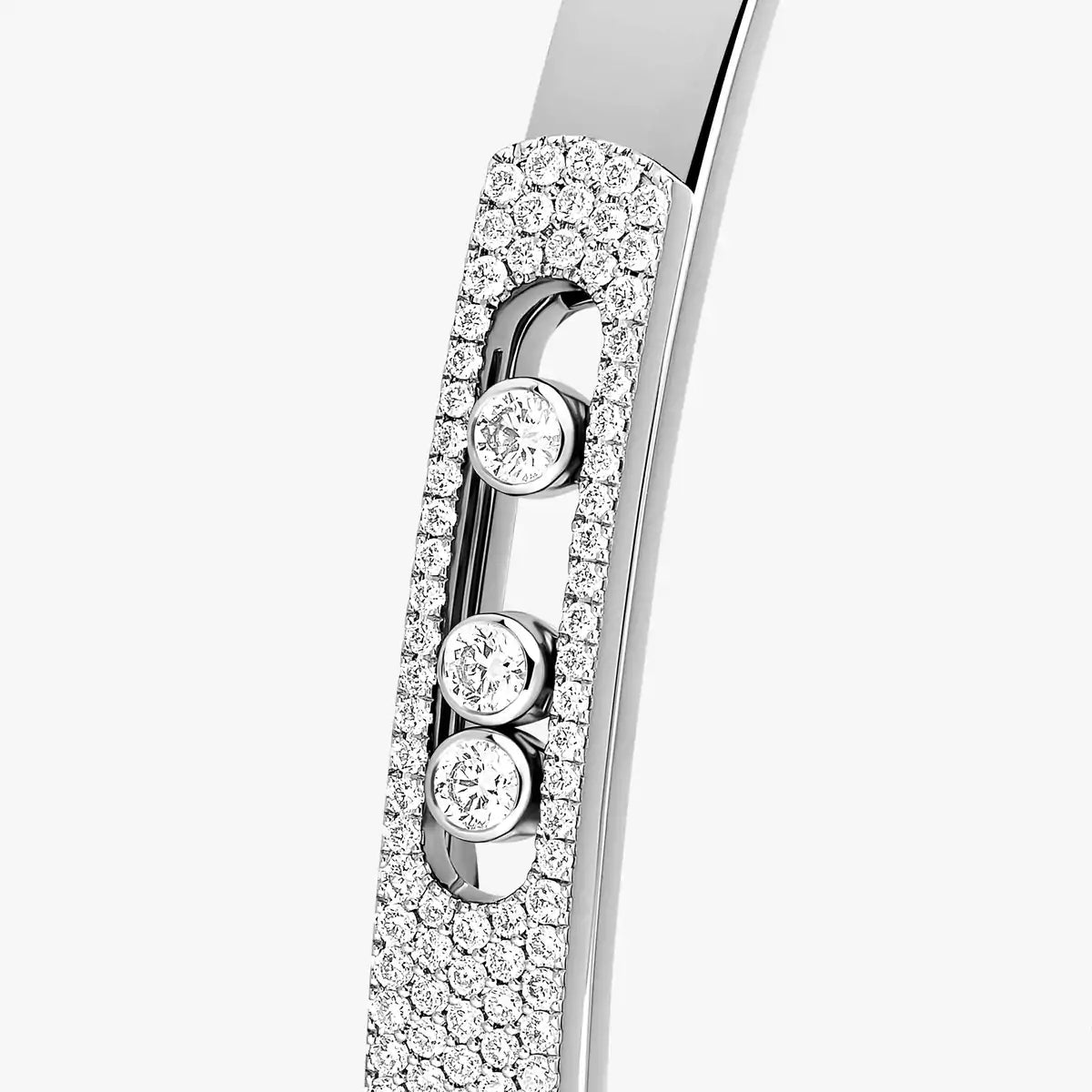 [Lume Jewelry]Move Noa Rose Gold Pavé Diamond Bangle Bracelet