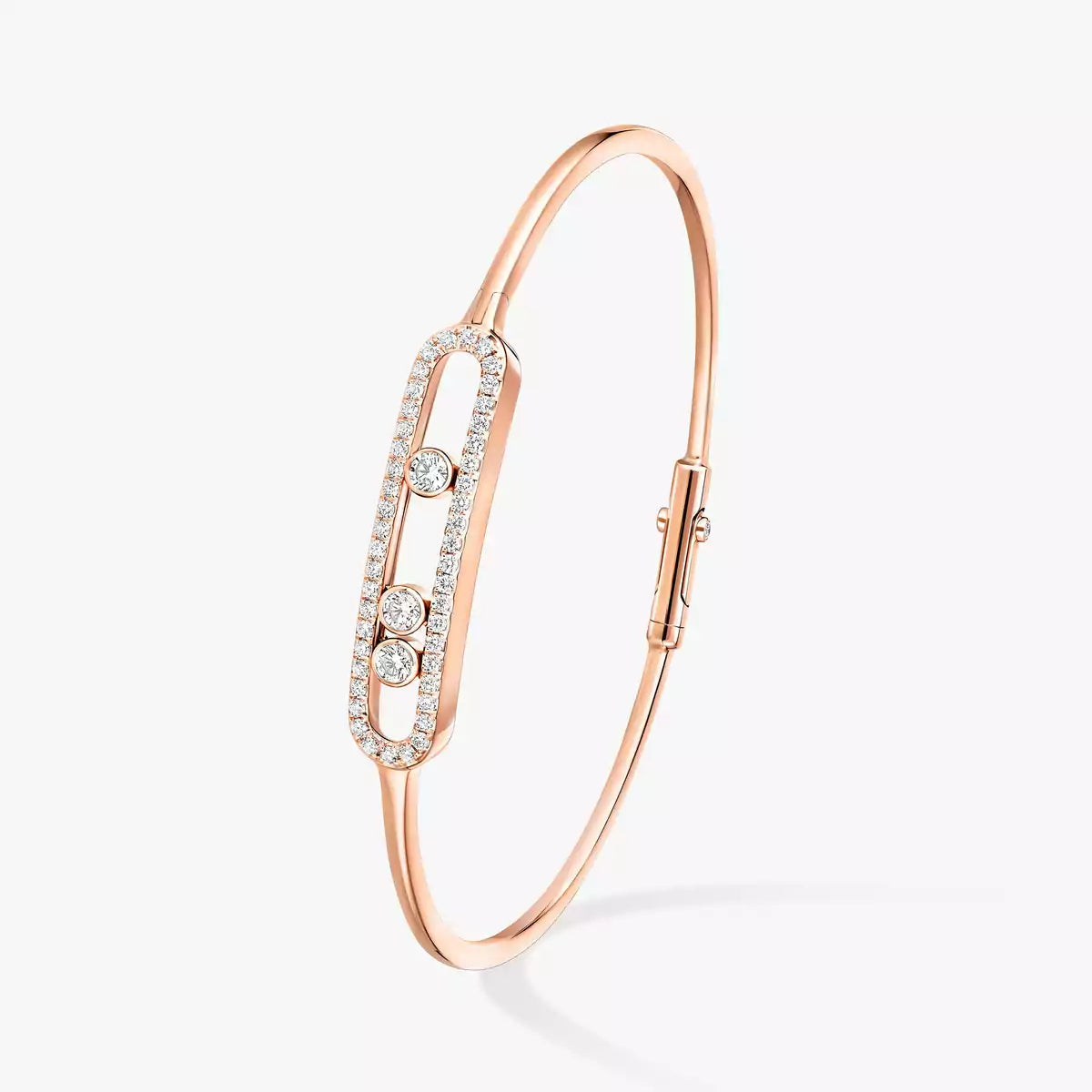 [Lume Jewelry]Move Pavé Diamond Bangle Bracelet M
