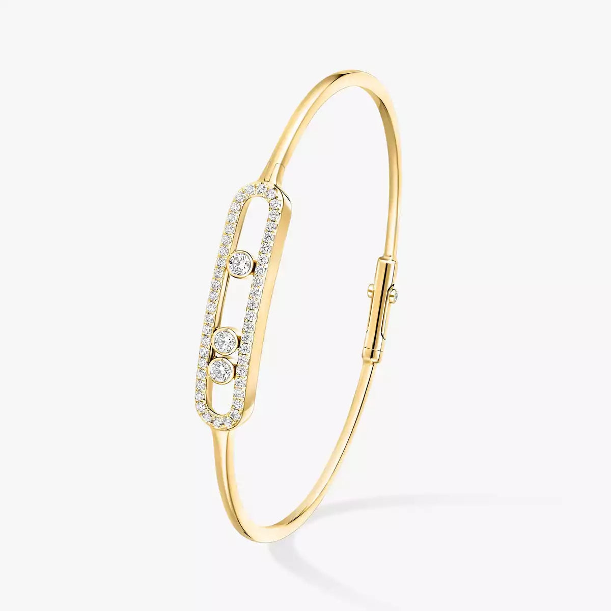 [Lume Jewelry]Move Pavé Diamond Bangle Bracelet M