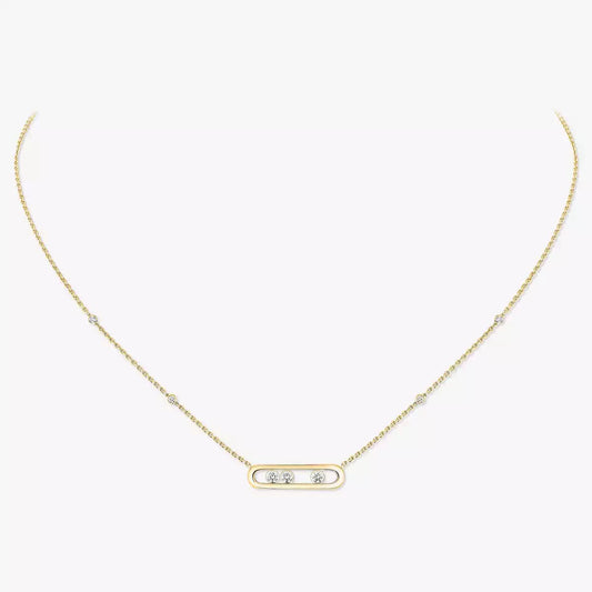 [Lume Jewelry] Baby Move Gold Diamond Necklace