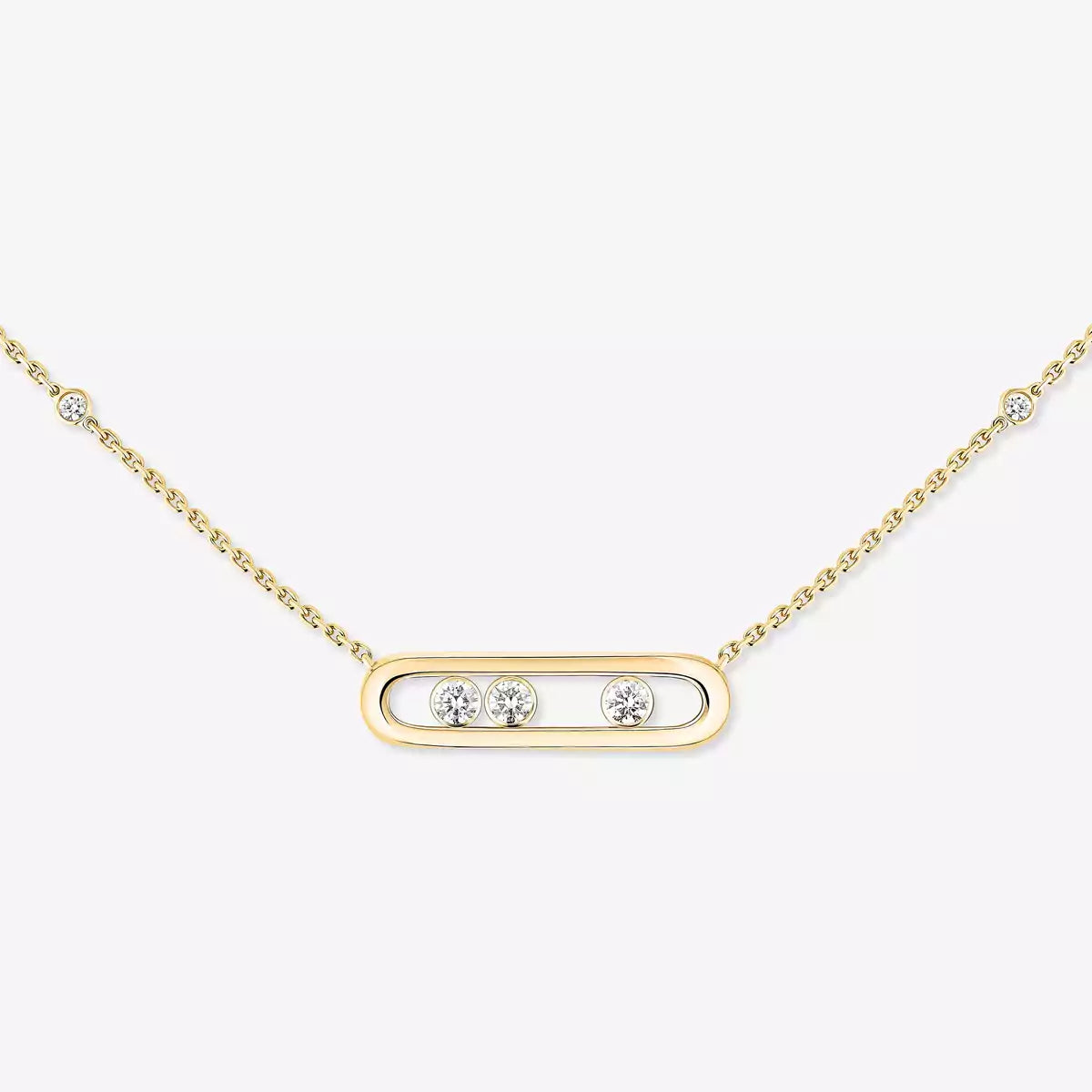 [Lume Jewelry] Baby Move Gold Diamond Necklace