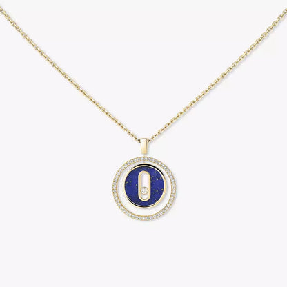 [Lume Jewelry]Lucky Move Diamond Necklace in Rose Gold and White Mother-of-Pearl