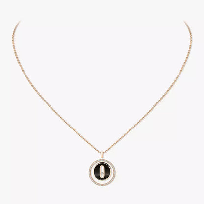 [Lume Jewelry]Lucky Move Diamond Necklace in Rose Gold and White Mother-of-Pearl