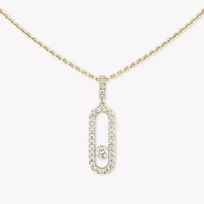 [Lume Jewelry]Move Uno Diamond Necklace in Rose Gold