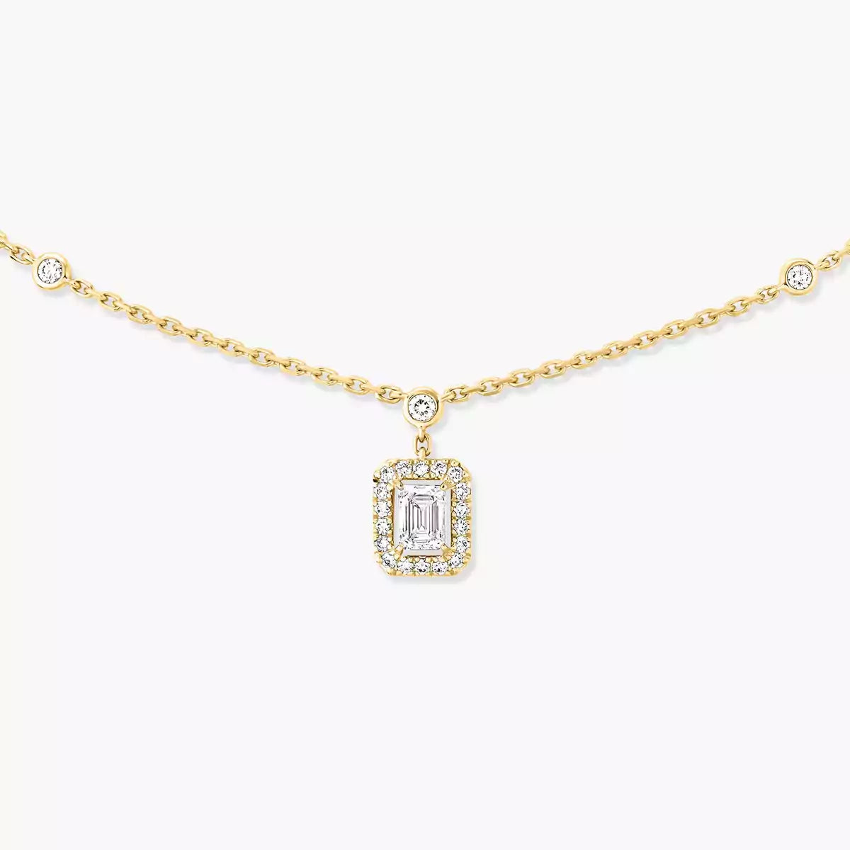 [Lume Jewelry]My Twin Diamond Necklace in Silver