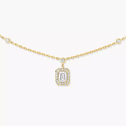 [Lume Jewelry]My Twin Diamond Necklace in Silver