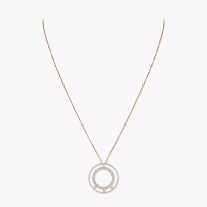 [Lume Jewelry]Move Romane Long Pave_-Set Diamond Necklace