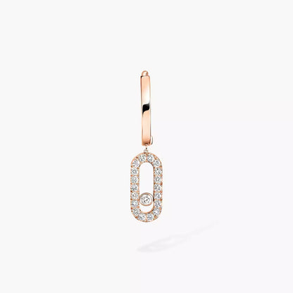 [Lume Jewelry]Move Uno Single Diamond Hoop Earring