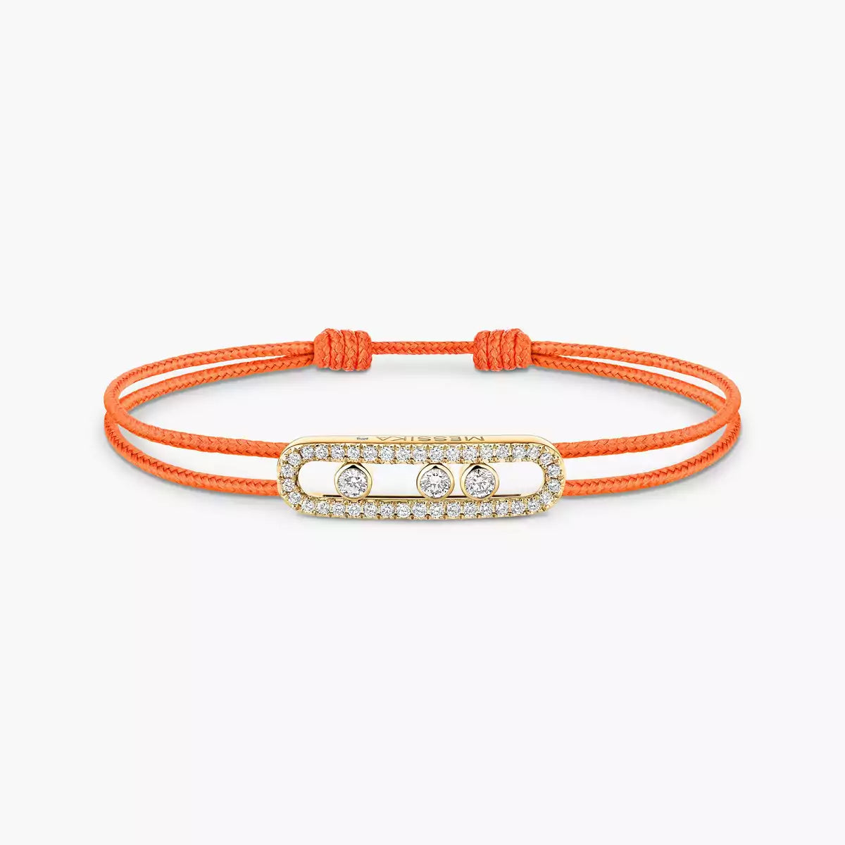 [Lume Jewelry]Messika Care(s) pink cord pavé bracelet