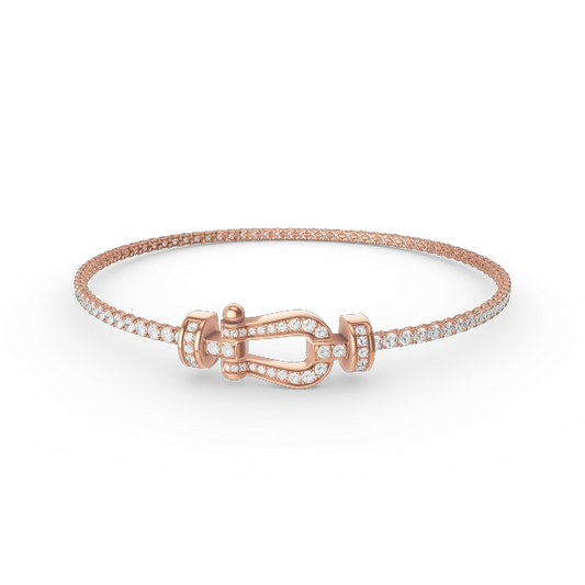 Lume Jewelry「FORCE ホースシュー ダイヤモンド テニスブレスレット」