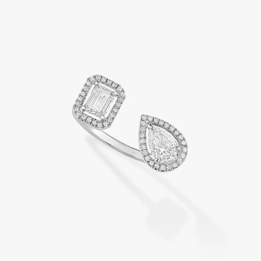 [Lume Jewelry]MY TWIN TOI & MOI SILVER DIAMOND RING