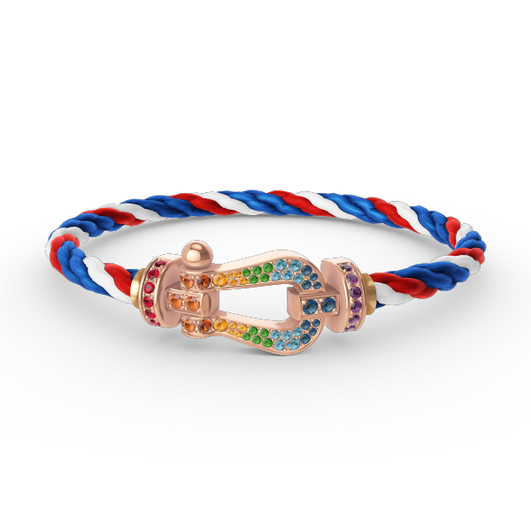 Lume Jewelry「フォース ラージ ホースシュー」カラーダイヤモンドブレスレット ローズゴールド