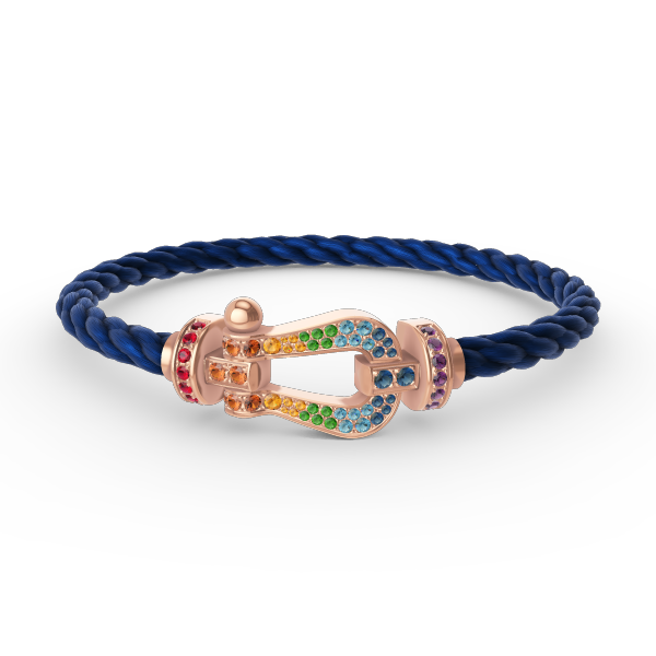 Lume Jewelry「フォース ラージ ホースシュー」カラーダイヤモンドブレスレット ローズゴールド