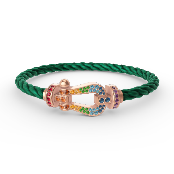 Lume Jewelry「フォース ラージ ホースシュー」カラーダイヤモンドブレスレット ローズゴールド