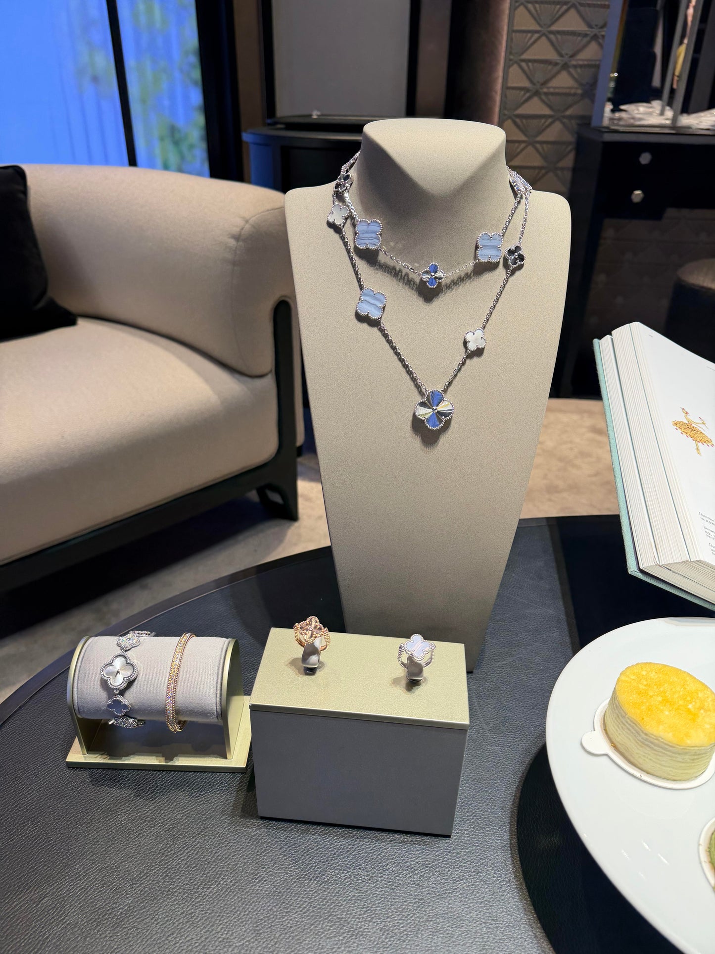 [¡®Lume Jewelry¡¯] 25 NEW CLOVER 15 MOTIFS パープルカルセドニー