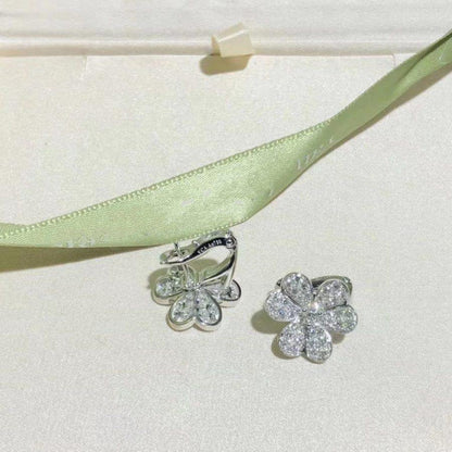 『Lume Jewelry』フリヴォル シルバー フラワー ダイヤモンド ピアス