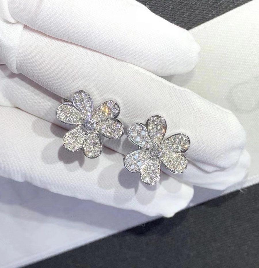 『Lume Jewelry』フリヴォル シルバー フラワー ダイヤモンド ピアス