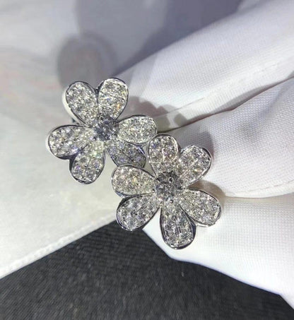 『Lume Jewelry』フリヴォル シルバー フラワー ダイヤモンド ピアス