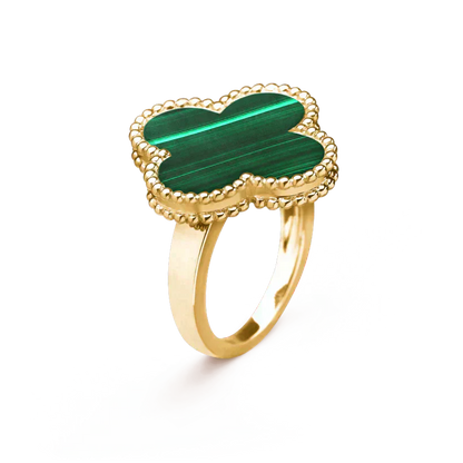 Lume Jewelry「クローバー マラカイト リング」