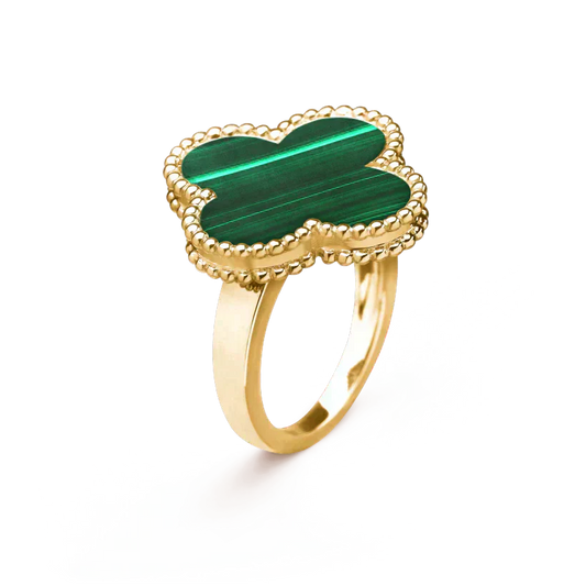 ¡®Lume Jewelry¡¯CLOVER MALACHITE RING