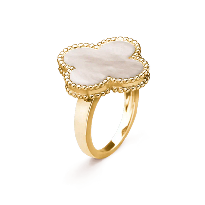Lume Jewelry クローバー ホワイトマザーオブパール リング