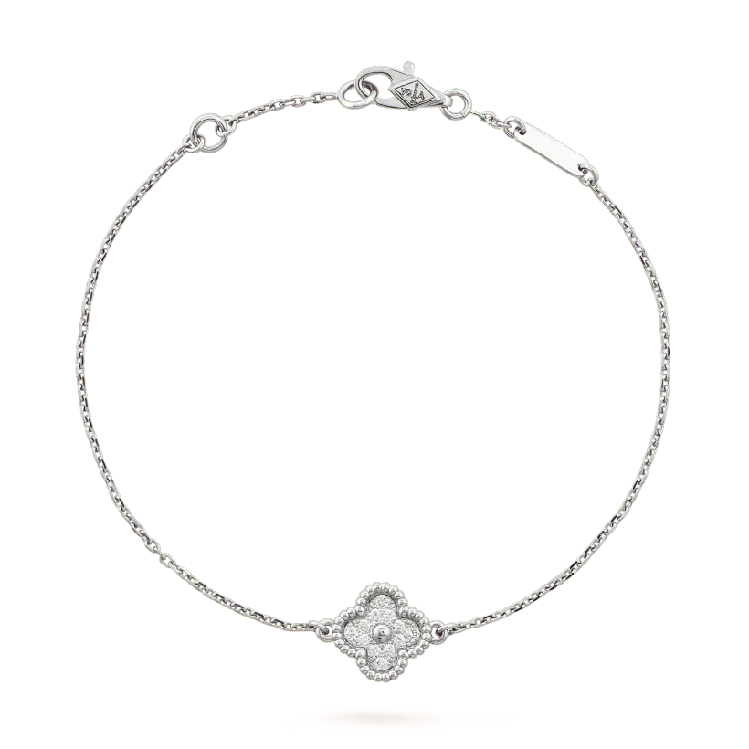 Lume Jewelry クローバー シングルフラワーブレスレット シルバー