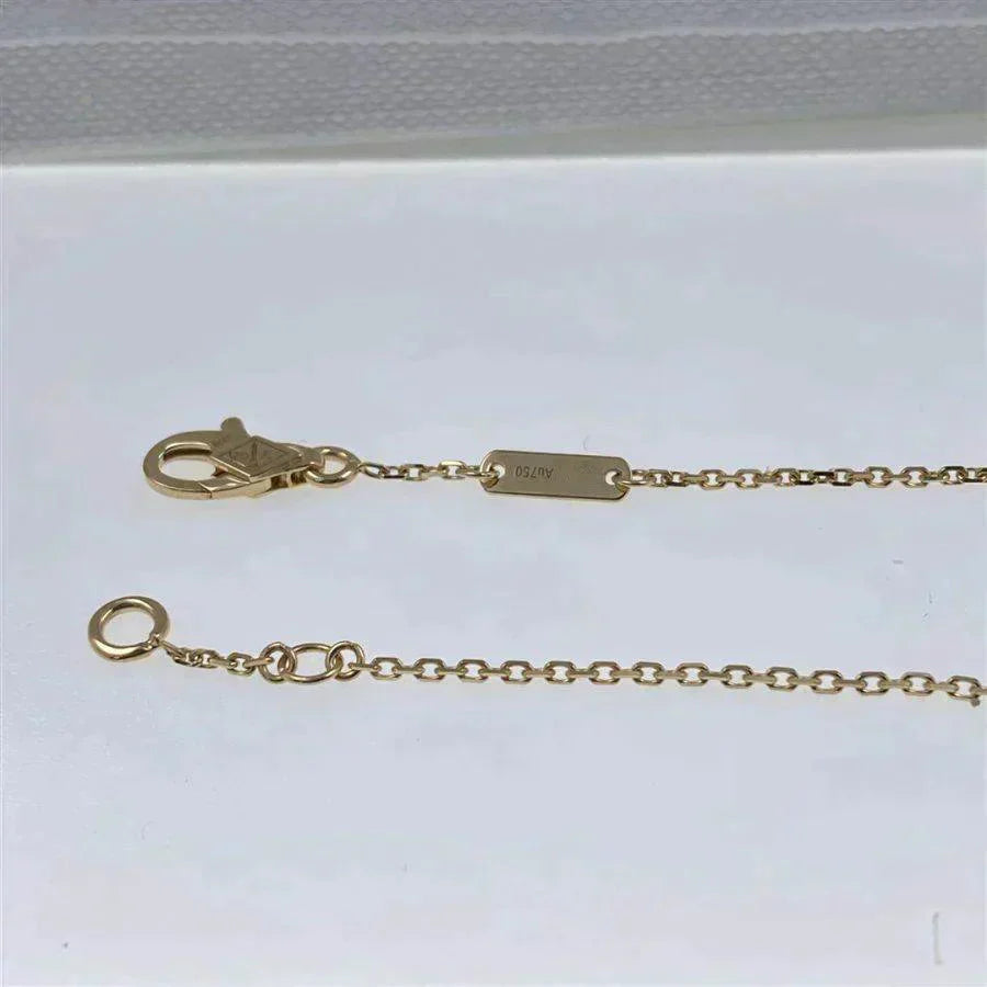 Lume Jewelry クローバー カーネリアン シングル フラワー ブレスレット