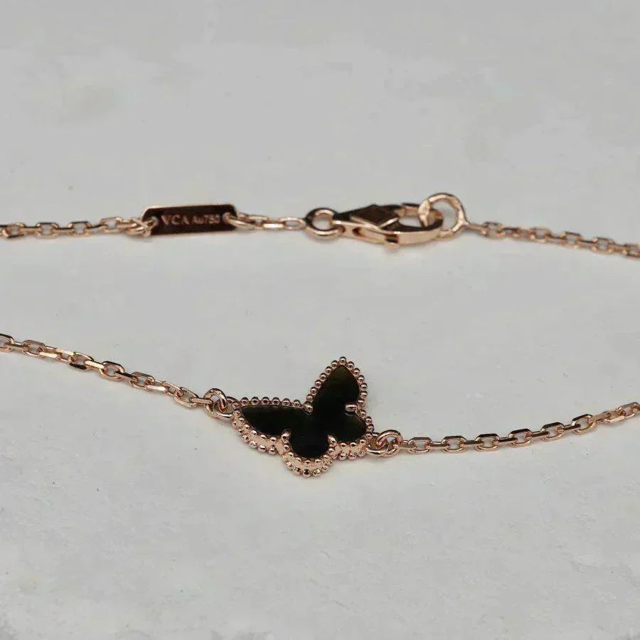 Lume Jewelry オニキス バタフライブレスレット