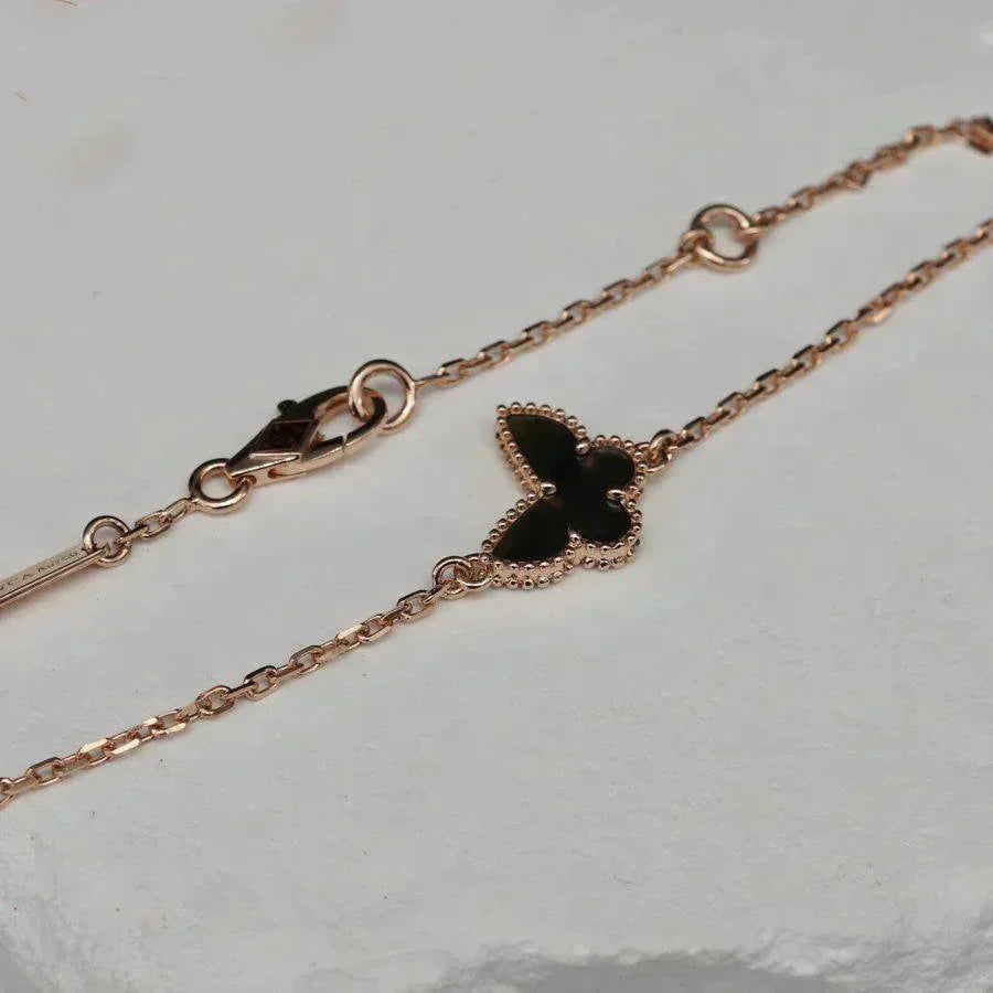 Lume Jewelry オニキス バタフライブレスレット