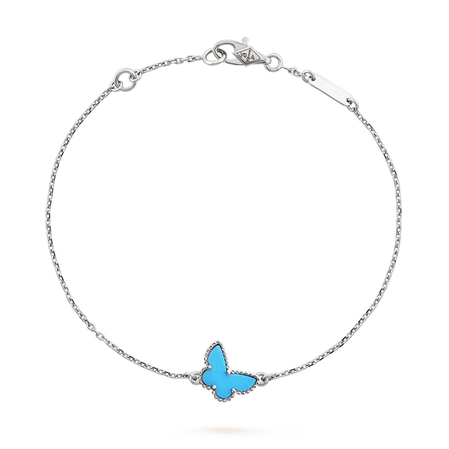 Lume Jewelry® バタフライ ターコイズ バタフライブレスレット シルバー