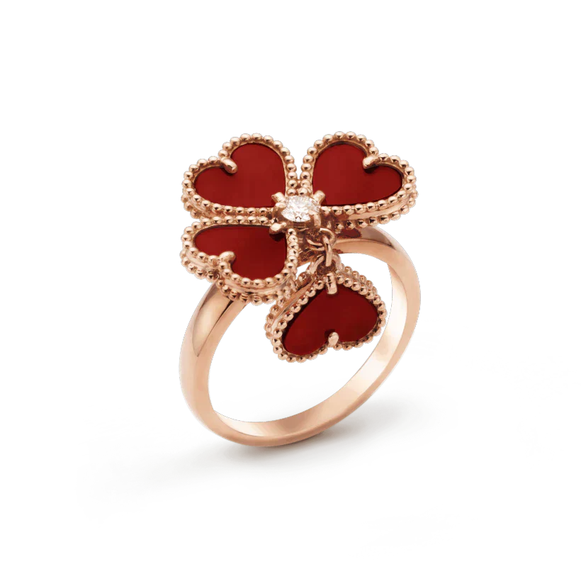 Lume Jewelry スウィートクローバー カーネリアンリング