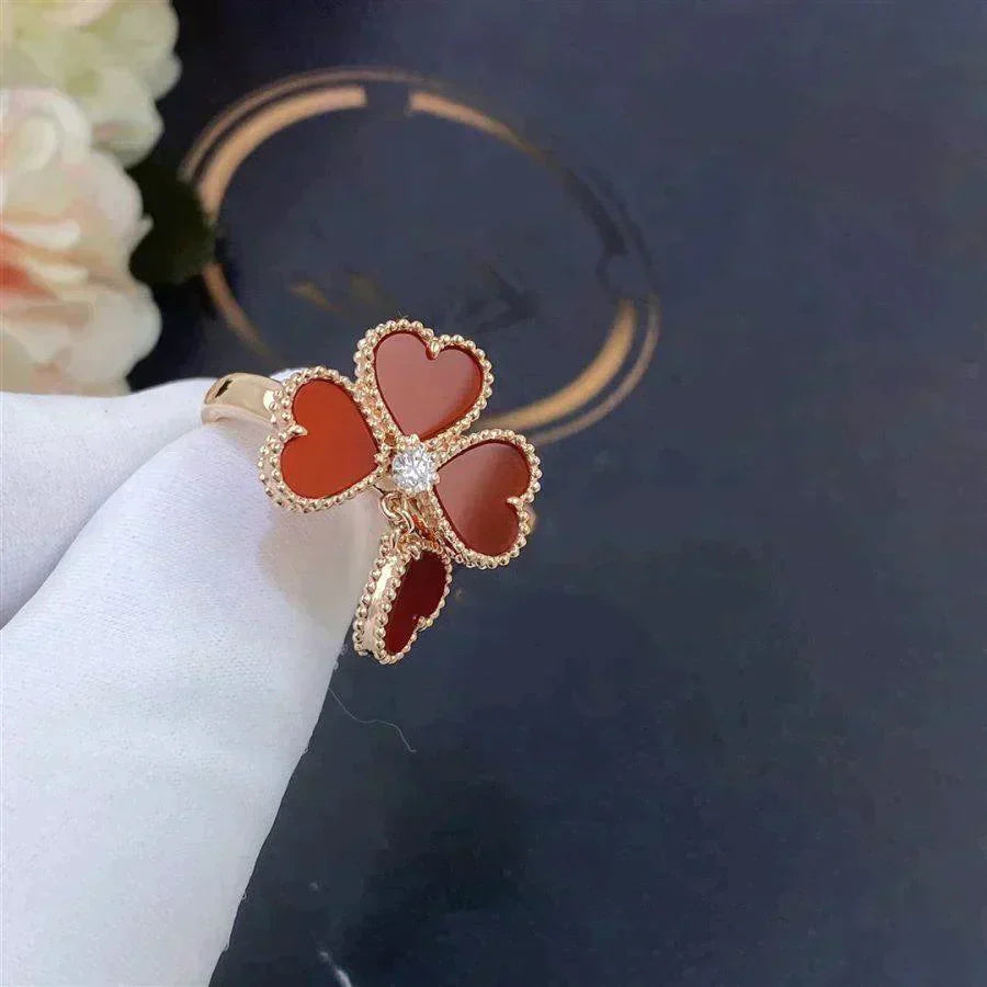 Lume Jewelry スウィートクローバー カーネリアンリング