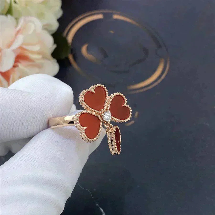 Lume Jewelry スウィートクローバー カーネリアンリング