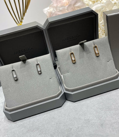 [Lume Jewelry]MOVE UNO SMALL 1 DIAMOND EARRINGS