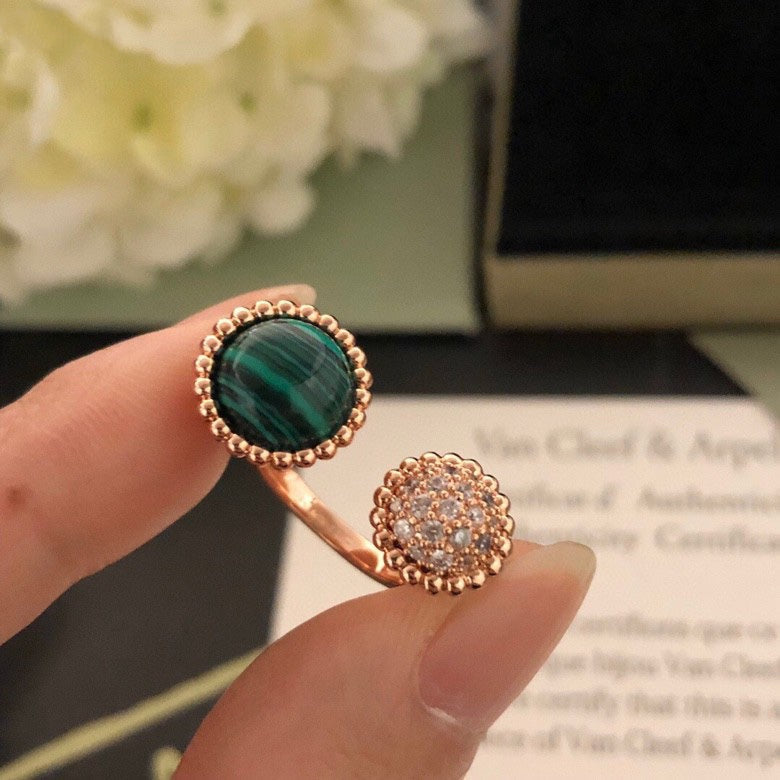 「Lume Jewelry」ペルレ クルール ダイヤモンド ローズゴールド アントレ レ ドア リング