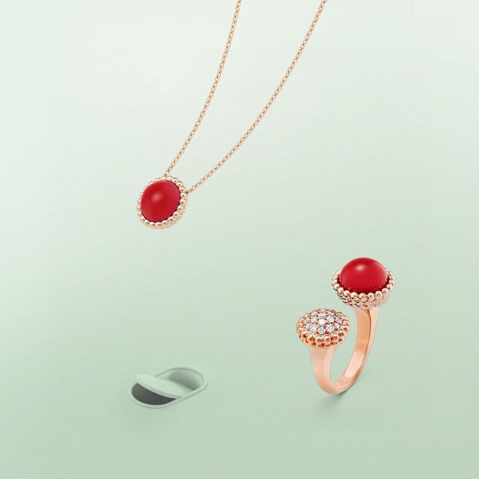 「Lume Jewelry」ペルレ クルール ダイヤモンド ローズゴールド アントレ レ ドア リング