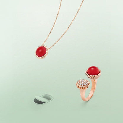「Lume Jewelry」ペルレ クルール ダイヤモンド ローズゴールド アントレ レ ドア リング