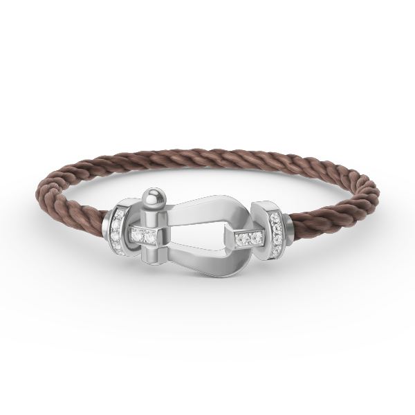 「Lume Jewelry」FORCE ラージ ホースシュー ハーフ ダイヤモンド ブレスレット シルバー