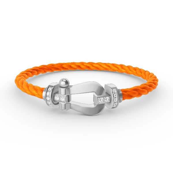 「Lume Jewelry」FORCE ラージ ホースシュー ハーフ ダイヤモンド ブレスレット シルバー