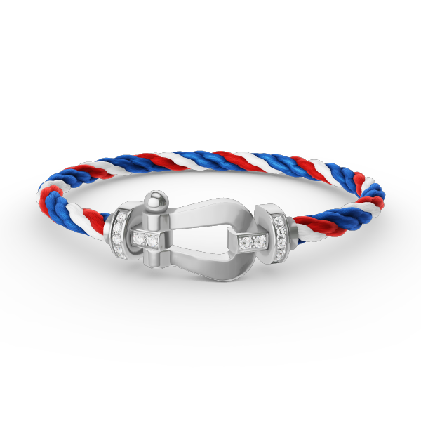 「Lume Jewelry」FORCE ラージ ホースシュー ハーフ ダイヤモンド ブレスレット シルバー