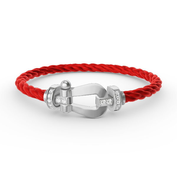「Lume Jewelry」FORCE ラージ ホースシュー ハーフ ダイヤモンド ブレスレット シルバー