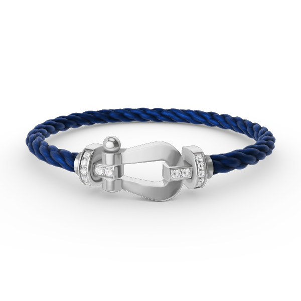「Lume Jewelry」FORCE ラージ ホースシュー ハーフ ダイヤモンド ブレスレット シルバー