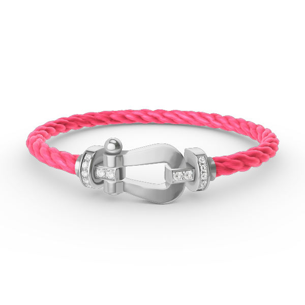 「Lume Jewelry」FORCE ラージ ホースシュー ハーフ ダイヤモンド ブレスレット シルバー