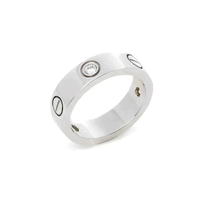 Lume Jewelry「LOVE RING 5.5MM 3 DIAMONDS SILVER」