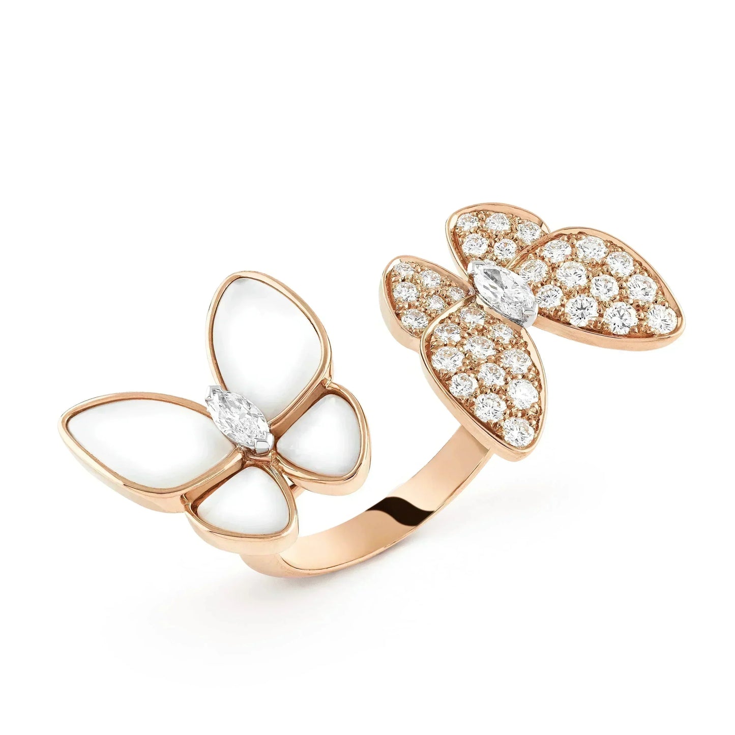 Lume Jewelry TWIN BUTTERFLY ダイヤモンド MOP リング