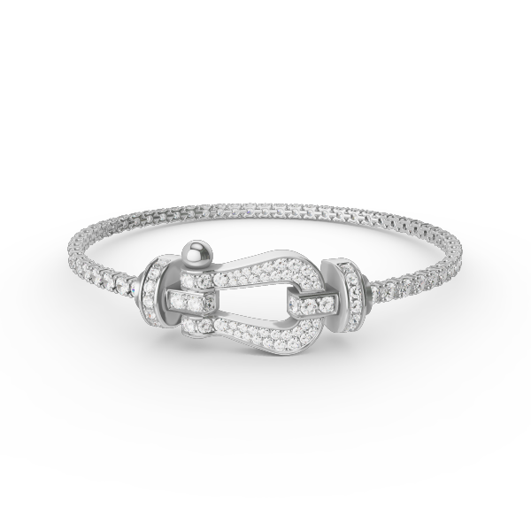 Lume Jewelry「FORCE」ラージホースシュー フルダイヤモンドテニスブレスレット