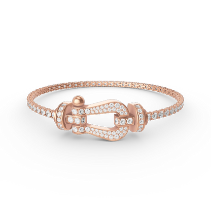 Lume Jewelry「FORCE」ラージホースシュー フルダイヤモンドテニスブレスレット