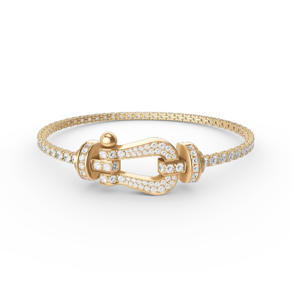 Lume Jewelry「FORCE」ラージホースシュー フルダイヤモンドテニスブレスレット